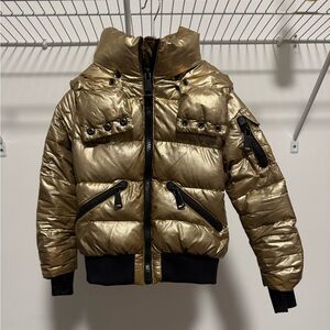 SAM Little Girls Bungalow Metallic Down Puffer Size 6